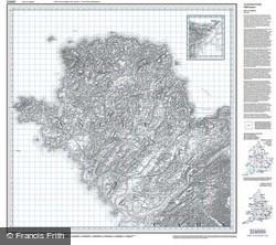 Anglesey (1839) Old Edition Folded Sheet Map