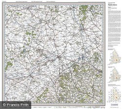 Aylesbury & Leighton Buzzard (1919) Popular Edition Folded Sheet Map