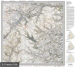 Bala & Lake Vyrnwy (1921) Popular Edition Folded Sheet Map