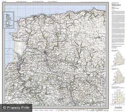 Barnstaple & Ilfracombe (1919) Popular Edition Folded Sheet Map