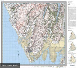 Barrow-in-Furness & South Lakeland (1924) Popular Edition Folded Sheet Map