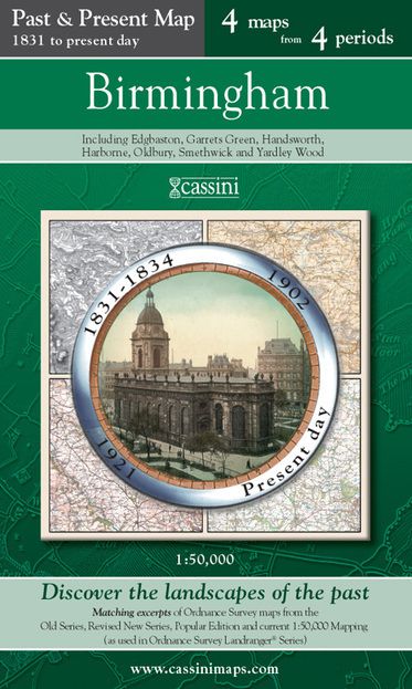 Birmingham (1831) Past & Present Folded Sheet Map