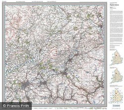 Blackburn & Burnley (1924) Popular Edition Folded Sheet Map