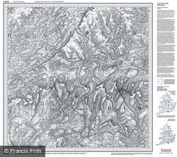 Brecon Beacons (1830) Old Edition Folded Sheet Map