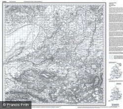Bristol & Bath (1817) Old Edition Folded Sheet Map
