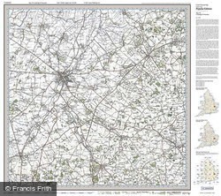 Cambridge & Newmarket (1919) Popular Edition Folded Sheet Map