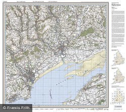 Cardiff & Newport (1919) Popular Edition Folded Sheet Map
