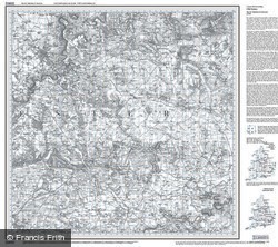 Cheltenham & Cirencester (1828) Old Edition Folded Sheet Map