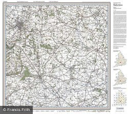 Cheltenham & Cirencester (1919) Popular Edition Folded Sheet Map