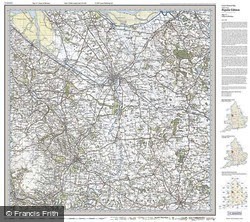 Chester & Wrexham (1921) Popular Edition Folded Sheet Map