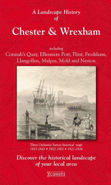 Chester & Wrexham (1833) 3-Map Boxed Sets Folded Sheet Map