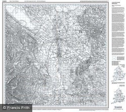 Chester & Wrexham (1833) Old Edition Folded Sheet Map