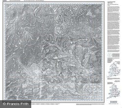 Cheviot Hills & Kielder Water (1868) Old Edition Folded Sheet Map