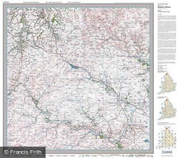 Cheviot Hills & Kielder Water (1925) Popular Edition Folded Sheet Map