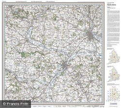 Derby & Burton upon Trent (1921) Popular Edition Folded Sheet Map