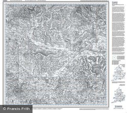 Derby & Burton upon Trent (1834) Old Edition Folded Sheet Map