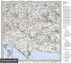Dorchester & Weymouth (1919) Popular Edition Folded Sheet Map