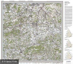 Dorking & Reigate (1920) Popular Edition Folded Sheet Map