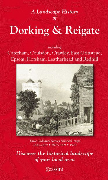 Dorking & Reigate (1813) 3-Map Boxed Sets Folded Sheet Map