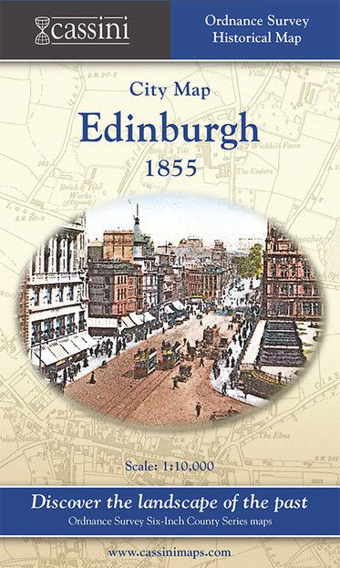 Edinburgh 1855 (1855) City Folded Sheet Map