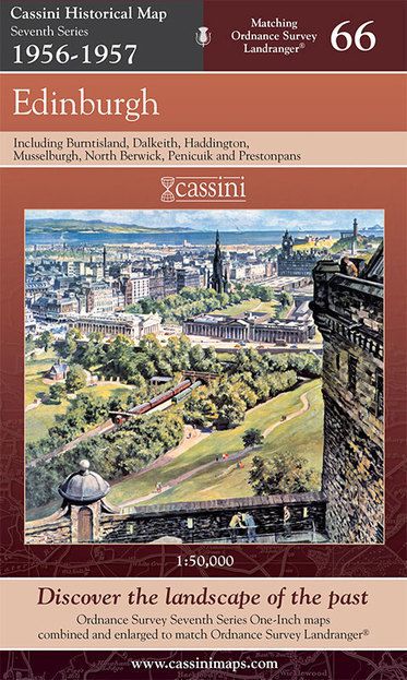 Edinburgh 1956-1957 (1956) Scottish Folded Sheet Map