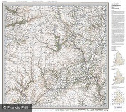 Elan Valley & Builth Wells (1919) Popular Edition Folded Sheet Map