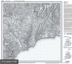 Exeter & Sidmouth (1809) Old Edition Folded Sheet Map