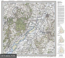 Gloucester & Forest of Dean (1919) Popular Edition Folded Sheet Map