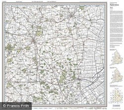 Grantham (1921) Popular Edition Folded Sheet Map