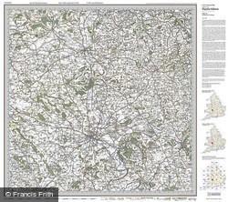 Hereford & Leominster (1919) Popular Edition Folded Sheet Map