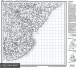 Ipswich & The Naze (1805) Old Edition Folded Sheet Map