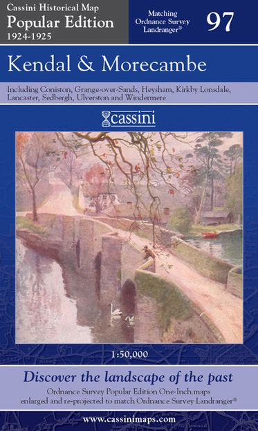 Kendal & Morecambe (1924) Popular Edition Folded Sheet Map