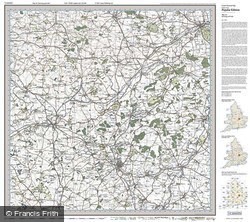 Kettering & Corby (1920) Popular Edition Folded Sheet Map