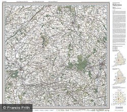 Kidderminster & Wyre Forest (1920) Popular Edition Folded Sheet Map