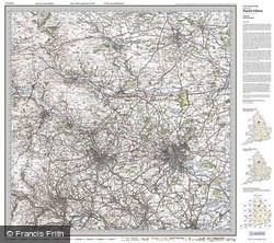 Leeds & Bradford (1925) Popular Edition Folded Sheet Map