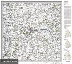 Lincoln & Newark-on-Trent (1921) Popular Edition Folded Sheet Map