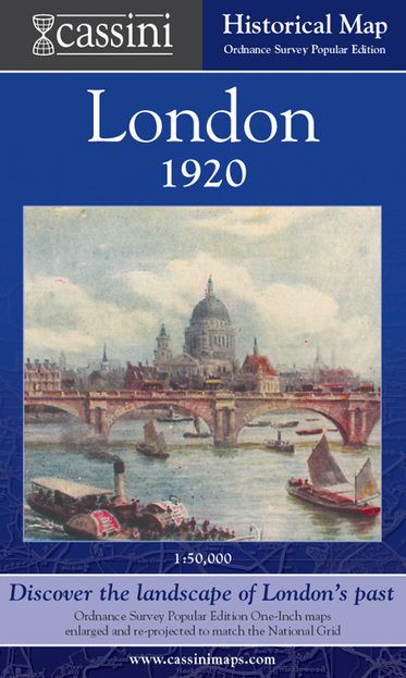 London 1919-1922 (1919) London Folded Sheet Map