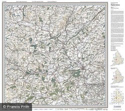 Ludlow & Church Stretton (1920) Popular Edition Folded Sheet Map