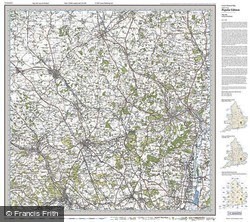 Luton & Hertford (1919) Popular Edition Folded Sheet Map