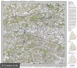 Maidstone & Royal Tunbridge Wells (1920) Popular Edition Folded Sheet Map