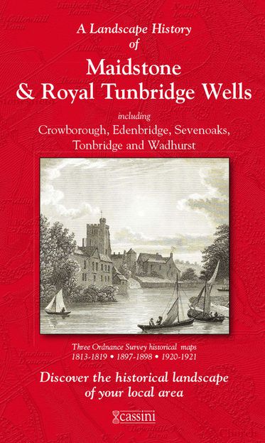 Maidstone & Royal Tunbridge Wells (1813) 3-Map Boxed Sets Folded Sheet Map