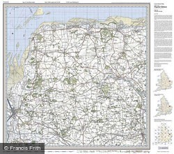 North West Norfolk (1921) Popular Edition Folded Sheet Map