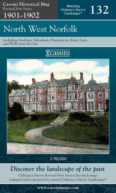 North West Norfolk (1901) Revised New Colour Edition Folded Sheet Map
