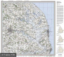 Norwich & The Broads (1921) Popular Edition Folded Sheet Map