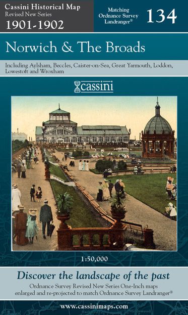 Norwich & The Broads (1901) Revised New Series Map