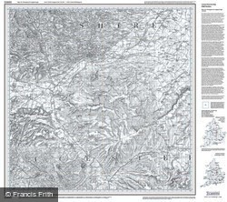 Nottingham & Loughborough (1824) Old Edition Folded Sheet Map