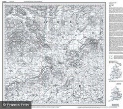 Oxford (1830) Old Edition Folded Sheet Map