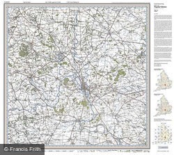 Oxford (1919) Popular Edition Folded Sheet Map