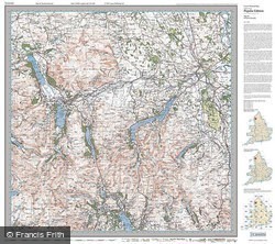Penrith & Keswick (1925) Popular Edition Folded Sheet Map