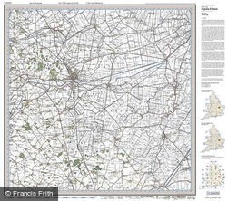Peterborough (1920) Popular Edition Folded Sheet Map
